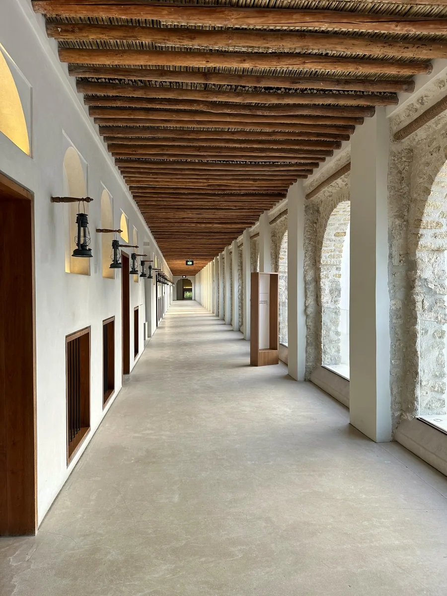 Arcade of Qasr Al Hosn in Abu Dhabi